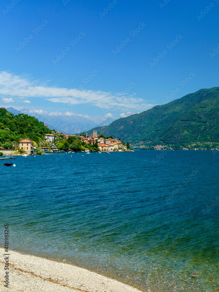 The lake of Como (Lario) at Menaggio, Italy