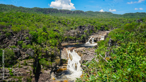 waterfall in the mountain