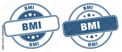bmi stamp. bmi label. round grunge sign