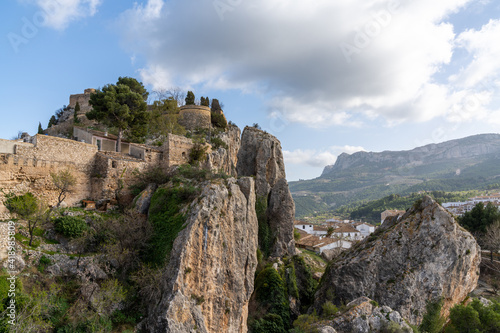 old castle on top of the cliff in Guadalest © makasana photo