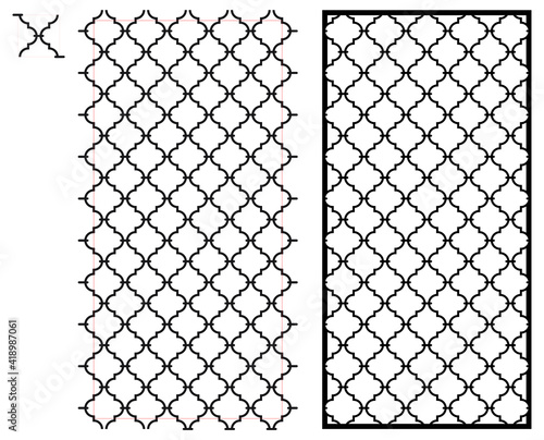 Pattern for cnc machines or architecture