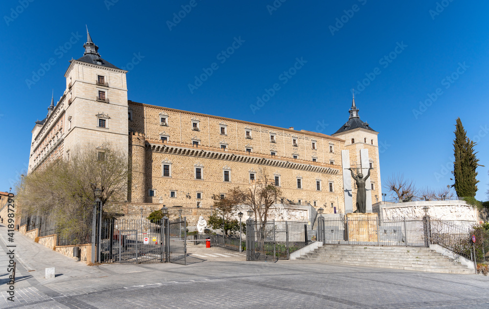 view of the Alcazar de Toledo palace
