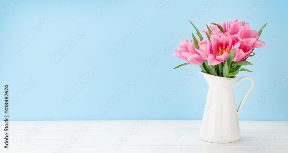 Pink tulip flowers bouquet Pink tulip flowers bouquet