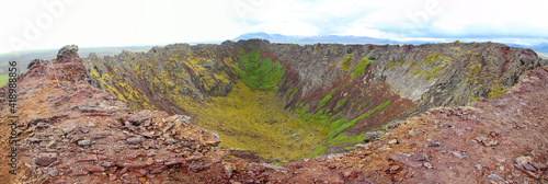 Look into crater of Eldborg volcano photo
