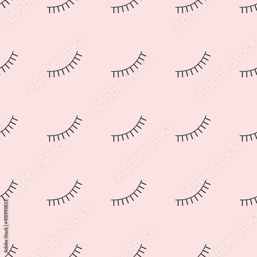 Abstract seamless eyes pattern for girls, boys. brows Creative vector pattern. Funny eyes pattern for textile and fabric. Fashion sport style. Background for kids closed eyes