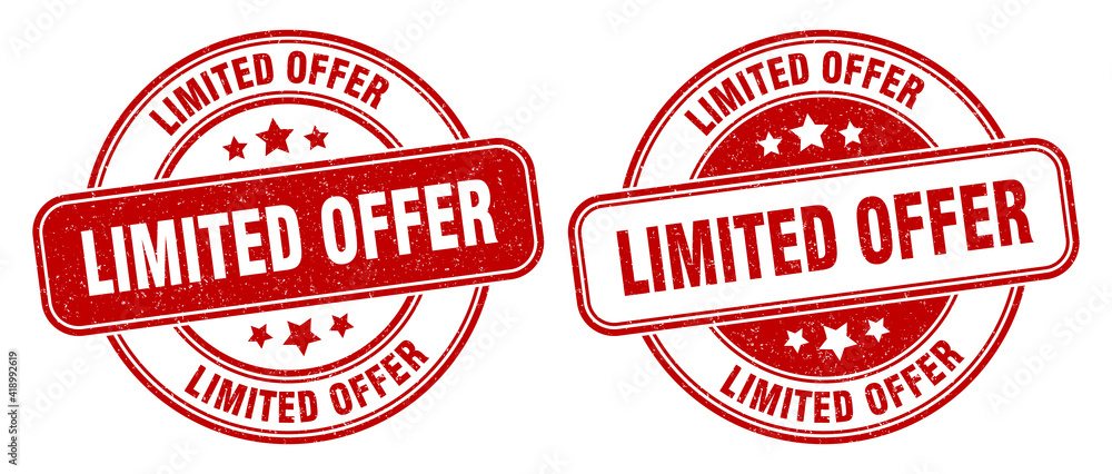 limited offer stamp. limited offer label. round grunge sign limited offer stamp. limited offer label. round grunge sign