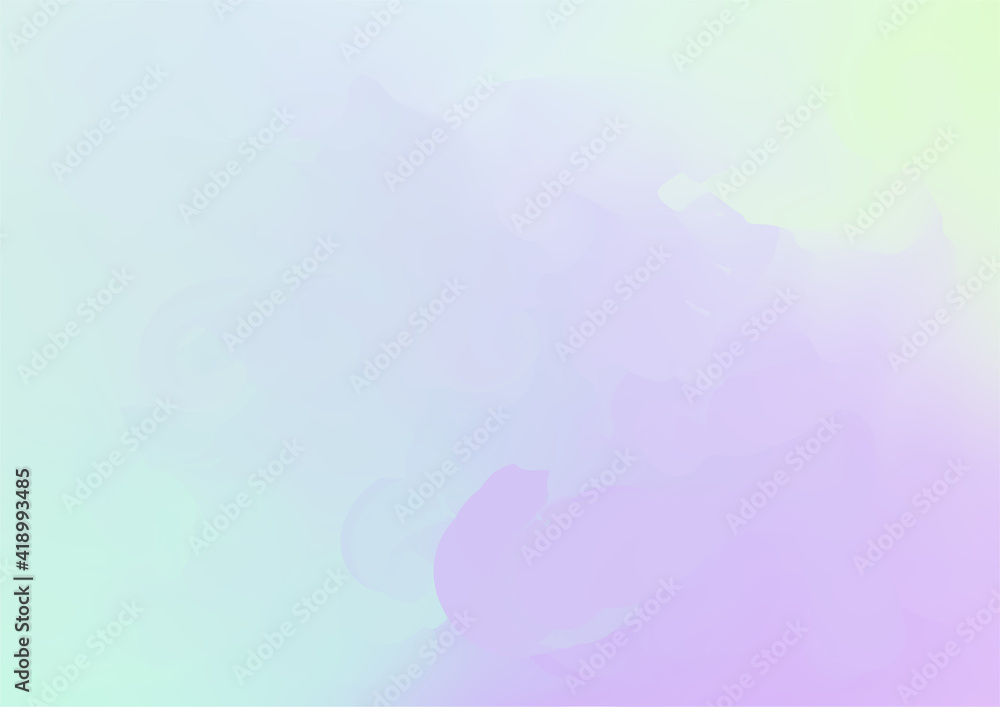 Holograph Dreamy Banner. Rainbow Overlay Hologram Cover. Gradient