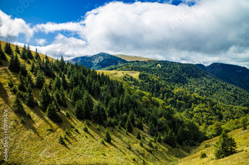Landscape view of Velka Fatra mountains in summer