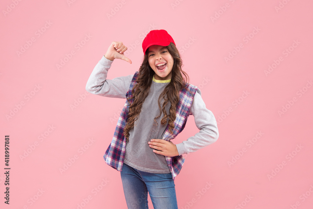 cheerful child girl with curly hair wear casual fashion clothes, childhood happiness cheerful child girl with curly hair wear casual fashion clothes, childhood happiness