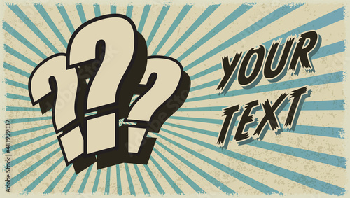 Question surprise background