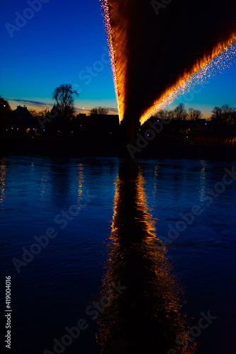 sunset over the maas