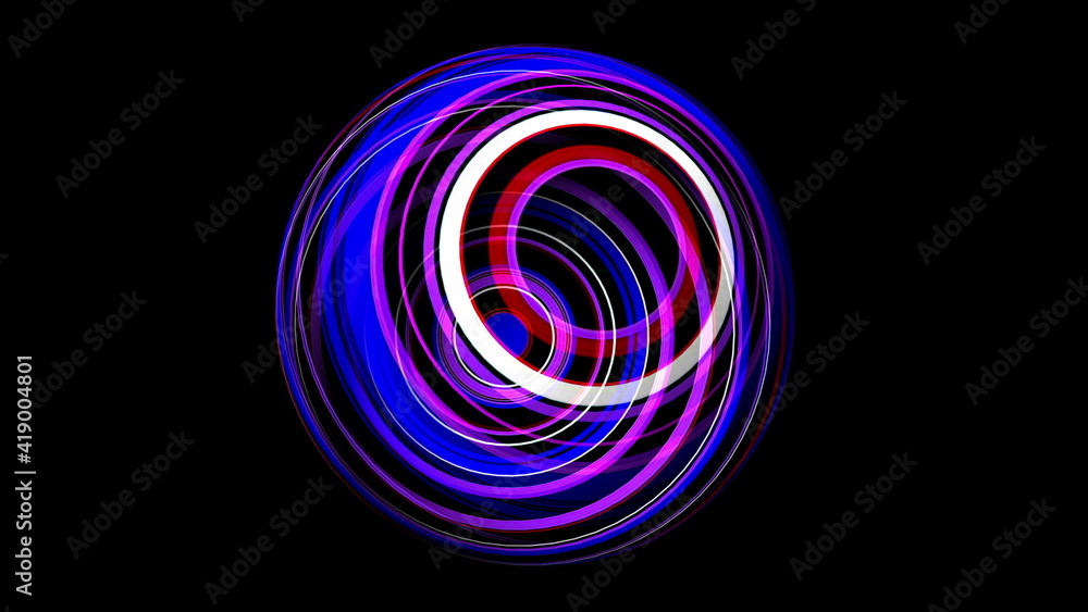 3D illustration of Colorful sphere 3D illustration of Colorful sphere