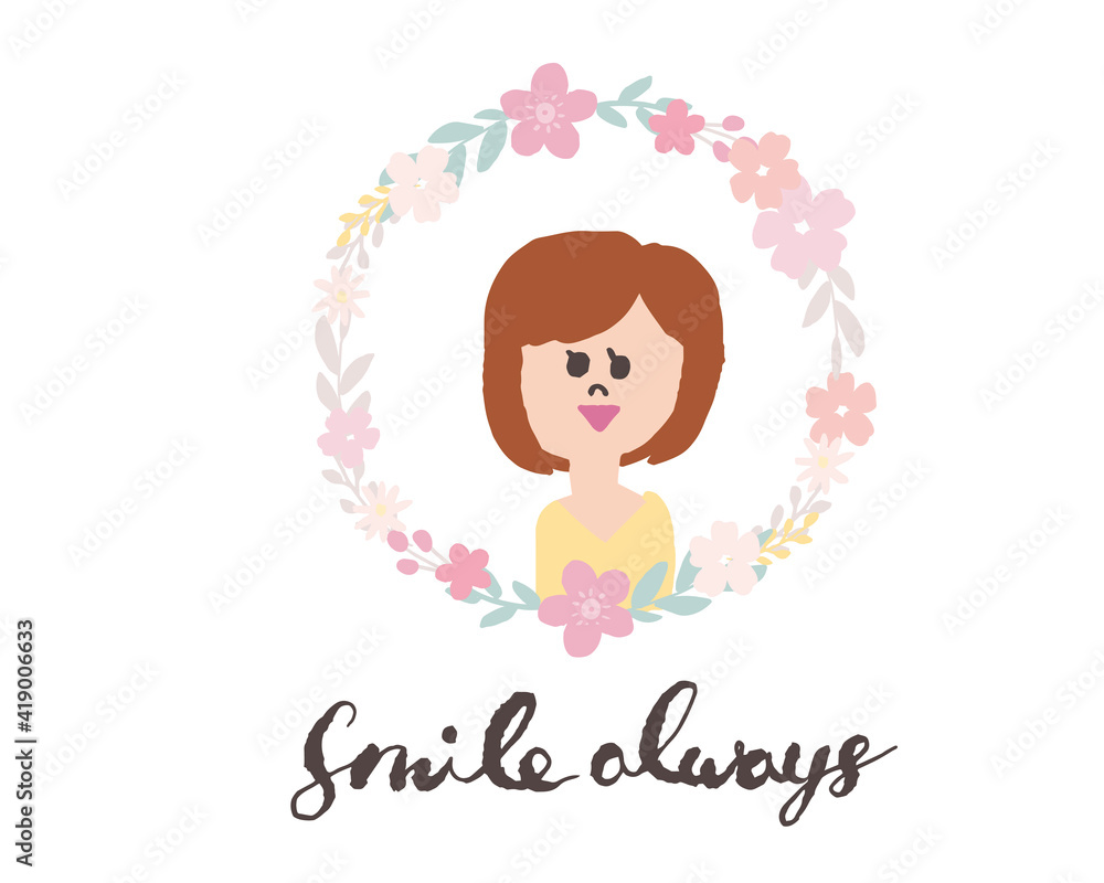 可愛らしい女性と花束アーチのイラスト 母の日 女性 ブーケ Illustration of a pretty woman and a bouquet arch Mother's Day Women's Bouquet 可愛らしい女性と花束アーチのイラスト 母の日 女性 ブーケ Illustration of a pretty woman and a bouquet arch Mother's Day Women's Bouquet