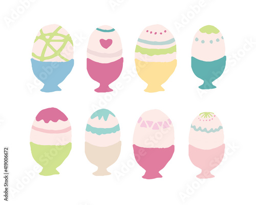 イースターの飾り付けをした卵　Easter decorated eggs