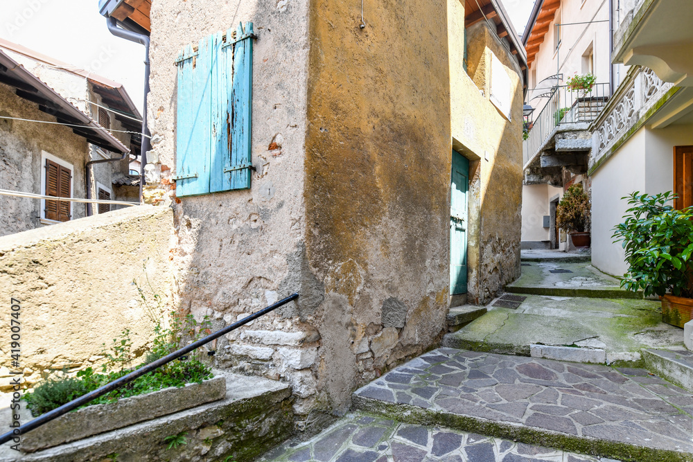 Tremosine del Garda,the best village
on Garda Lake in Italy, summer days on holidays.