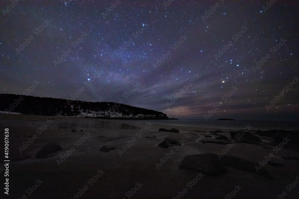 Stars and Space over Sand Beach, ME