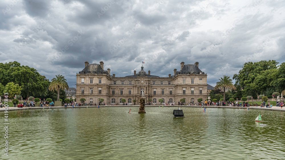 The Luxembourg Palace in the Luxembourg Gardens