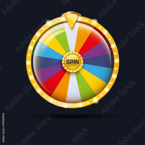 Fortune wheel. Golden wheel