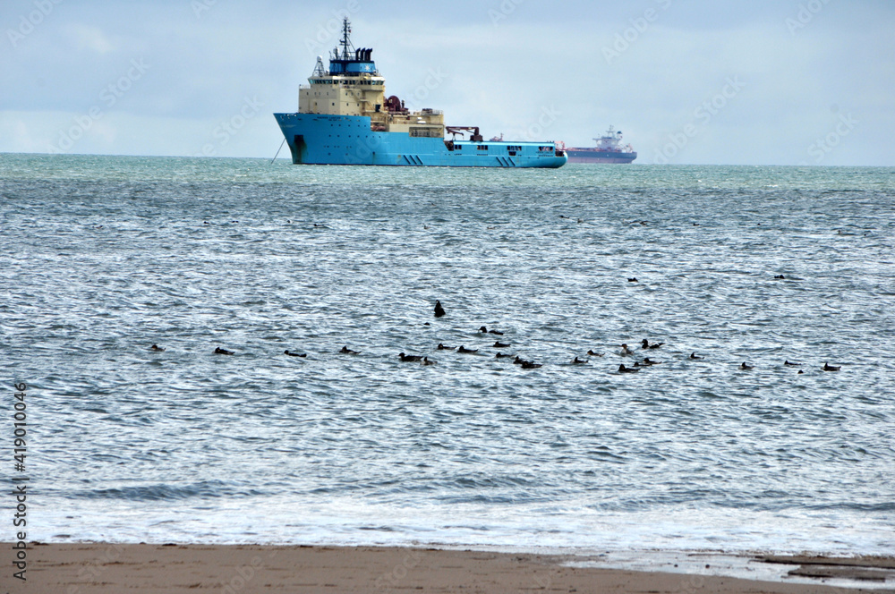 ships in the North Sea ships in the North Sea