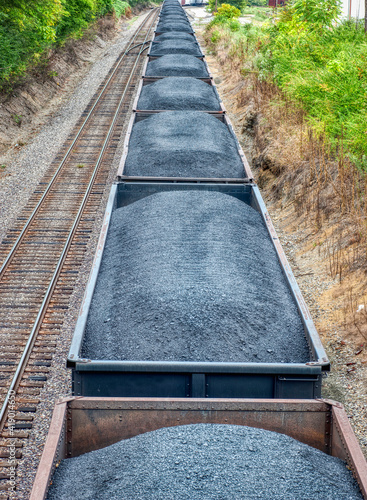 Coal Cars On A Freight Train REVISED