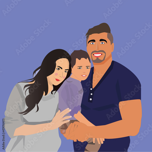 FATHER MOTHER AND SON