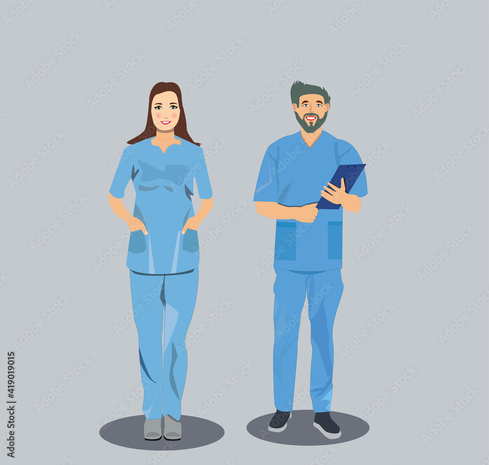 doctor and nurse standing together