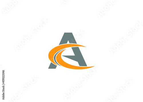 AC initial modern creative logo design vector icon template