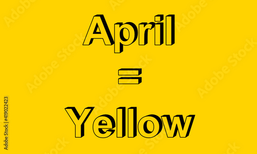 Der April ist in der Trendfarbe gelb