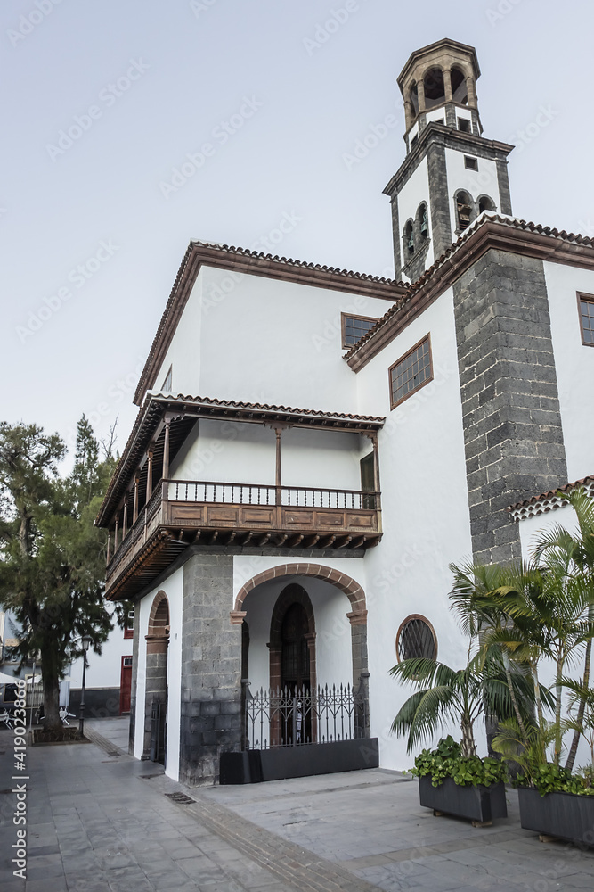Church of Immaculate Conception (Iglesia-Parroquia Matriz de Nuestra Senora de la Concepcion) in Santa Cruz de Tenerife, Canary Islands, Spain.