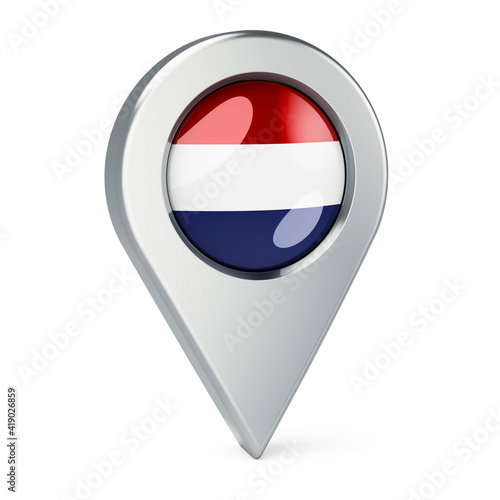 Map pointer with flag of the Netherlands, 3D rendering Free Download Map pointer with flag of the Netherlands, 3D rendering - GFXLoad