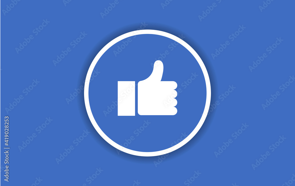 Design Icon Like With Red Vector Background Design Icon Like With Red Vector Background