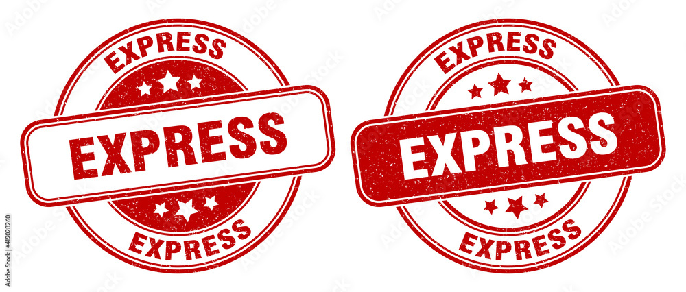 express stamp. express label. round grunge sign express stamp. express label. round grunge sign