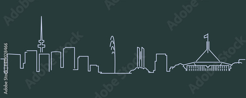 Canberra Single Line Skyline Profile