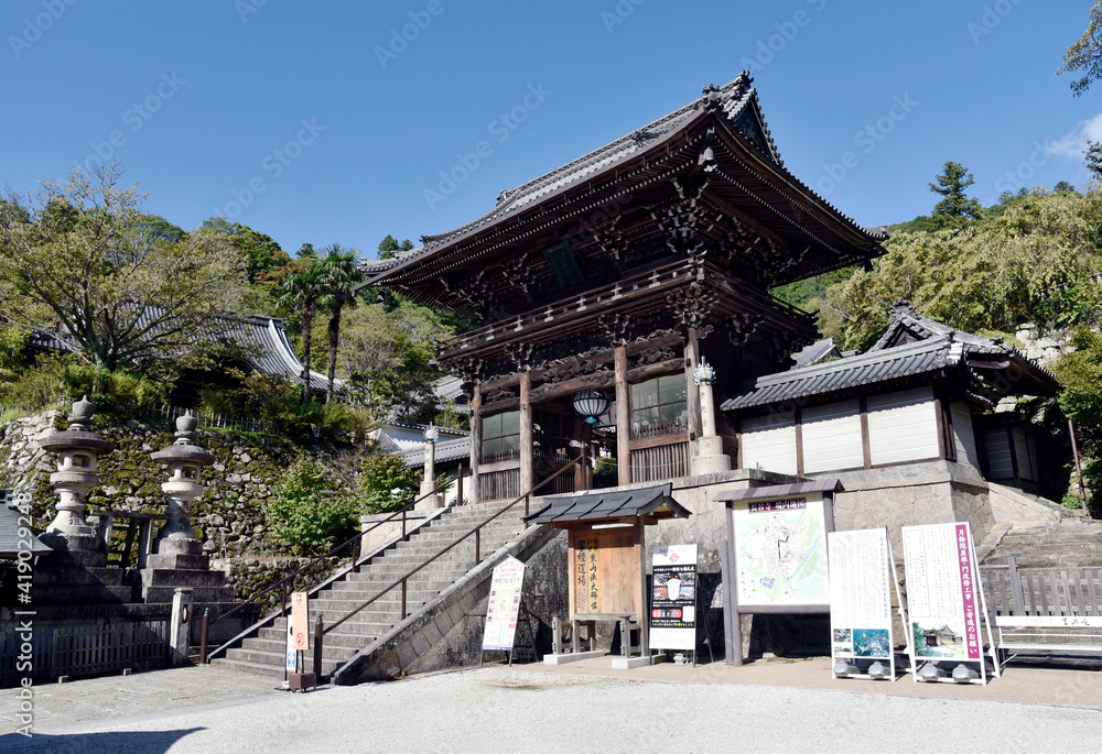 Fototapeta premium 長谷寺 仁王門 奈良県桜井市