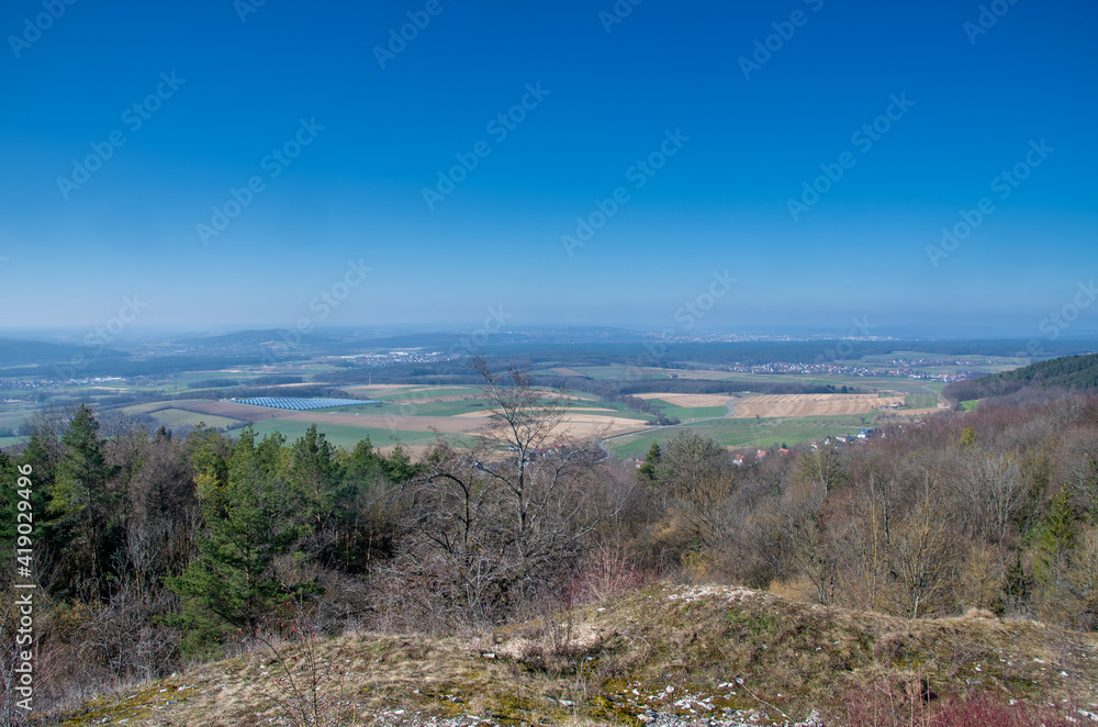 View from the gliding area Friesener Warte in the direction of Bamberg