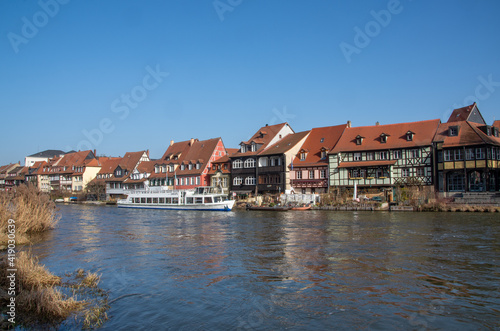 Bamberg, 25.2.2021. View of Little Venice on a sunny day in February © FaRifo