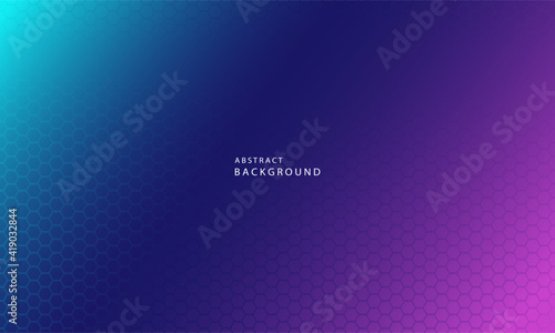 Dynamic trendy simple color gradient abstract background with hexagon texture effects. Vector Illustration photo