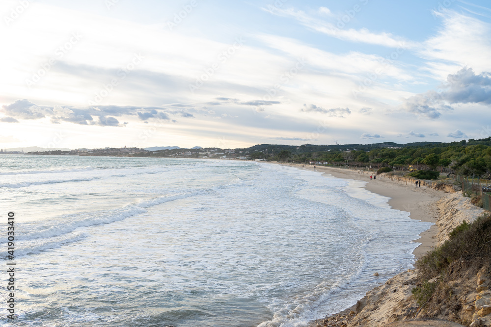 Obraz premium Blue sea water background