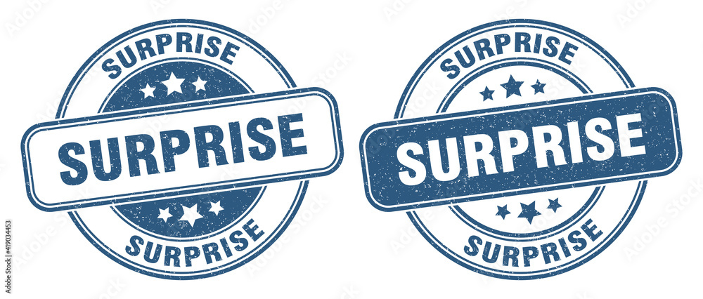Obraz premium surprise stamp. surprise label. round grunge sign