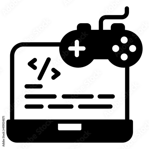 
Alphabets with arrow inside monitor denoting kerning in glyph icon 

