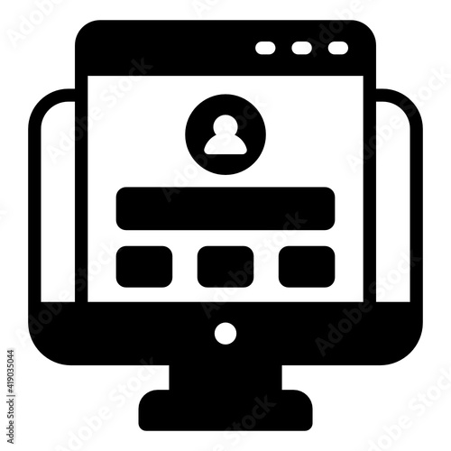 
Alphabets with arrow inside monitor denoting kerning in glyph icon 

