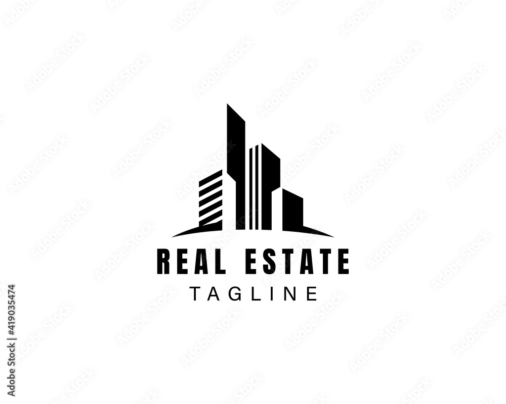 real estate logo building logo city logo invest logo creative building logo