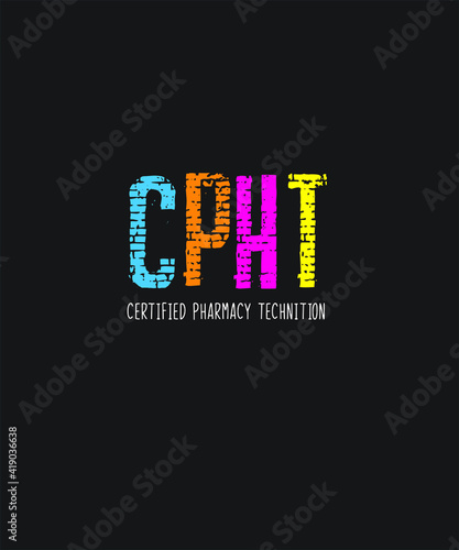 Pharmacist graphic design custom typography vector for t-shirt, logotype, inspiration, motivation, clinic, chemist, lifestyle, healthcare, saying in a high resolution editable printable file