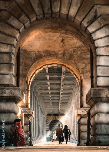 Bir Hakeim Bridge, Paris, France, It is one of the archaeological monuments in Paris
