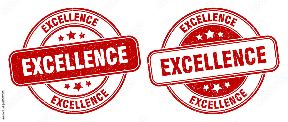 excellence stamp. excellence label. round grunge sign excellence stamp. excellence label. round grunge sign