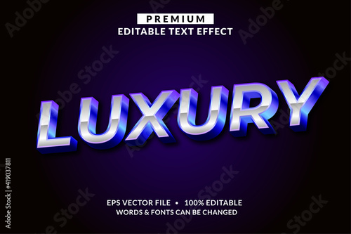Luxury, Premium Editable Text Effect Font style