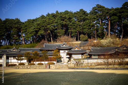 한국 전통풍의 건축물 Korean traditional style architecture 