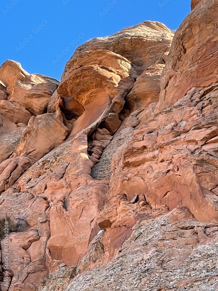 Sandstone structure near Vernal, Utah 