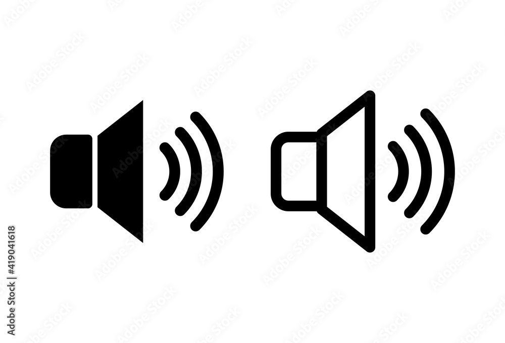 Speaker icon set. volume icon vector. loudspeaker icon vector. sound symbol Speaker icon set. volume icon vector. loudspeaker icon vector. sound symbol