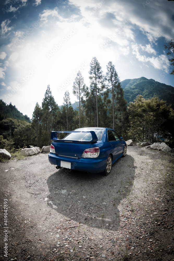 car in the mountains car in the mountains